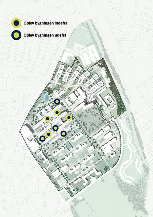 Interaktiv plan over Akuthuset